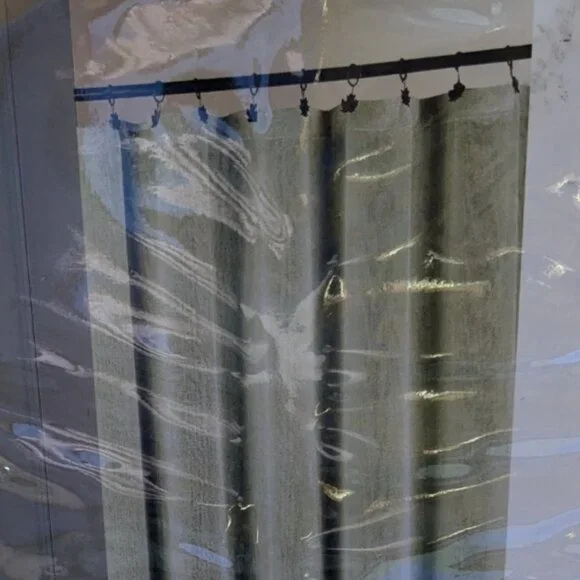 Soft Chenille shower curtain - Picture 5 of 5
